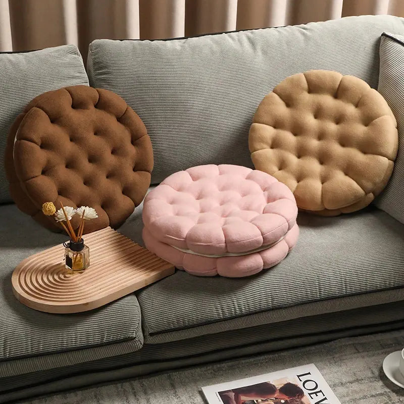 Simulation Biscuit Cushion for Home Decor