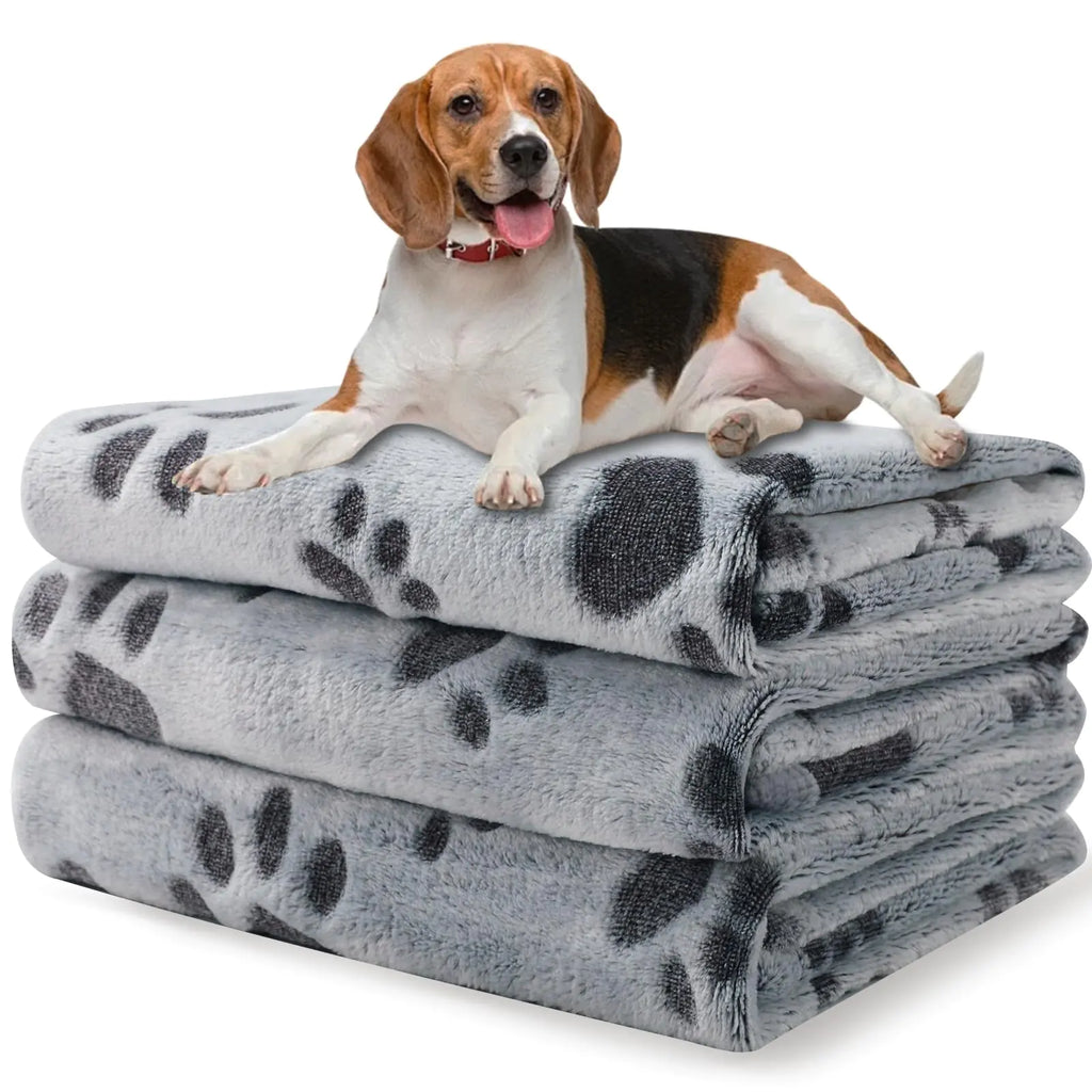 Small Fleece Dog Blankets (30"x20"Pack of 3)