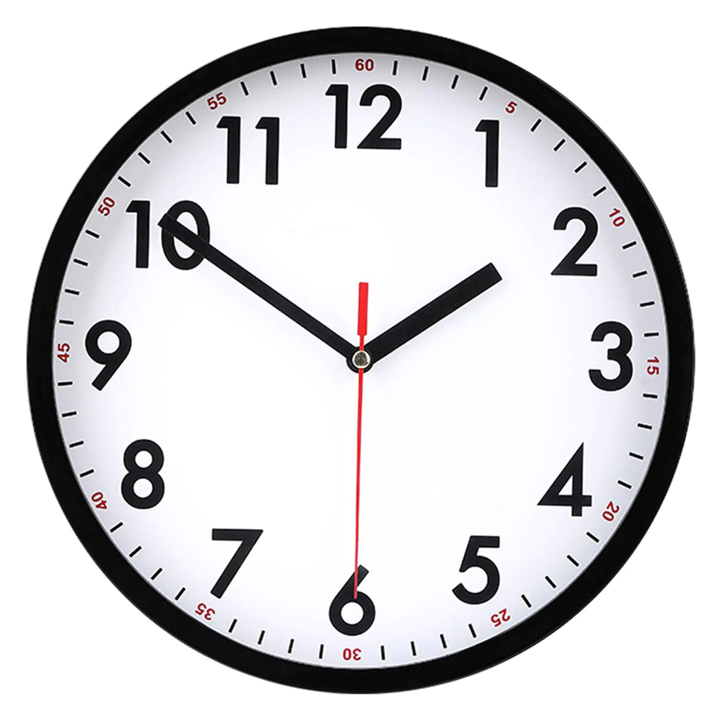 Rulart Wall Clock Modern 9 Inch Battery Operated Wall Clocks